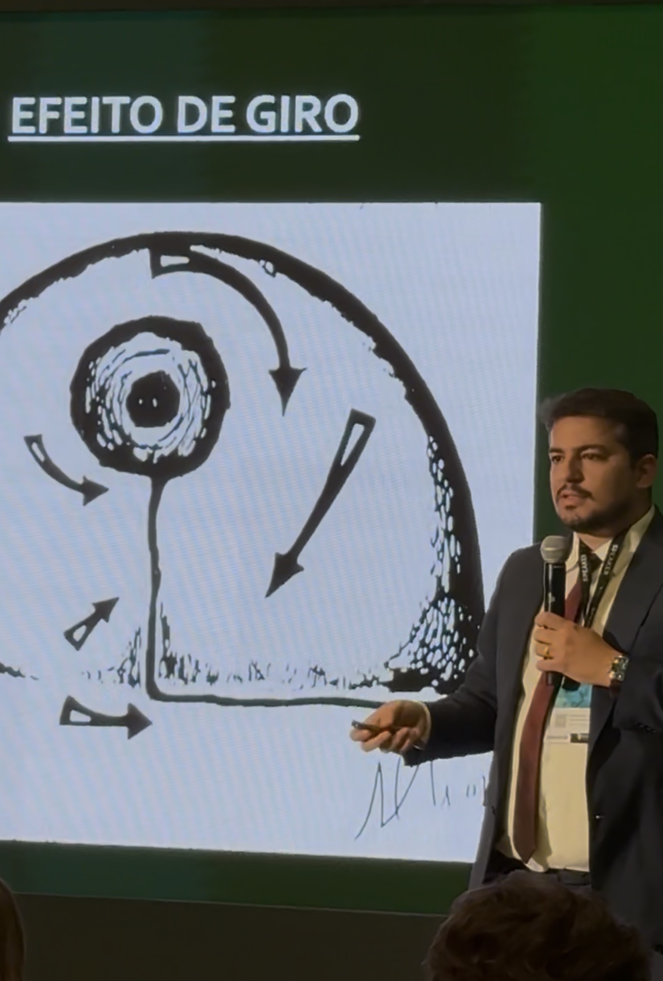 Dr. Danillo Irineu apresentando técnicas cirúrgicas